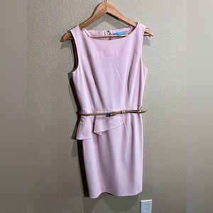Antonio Melani Belted Blush Pink Dress